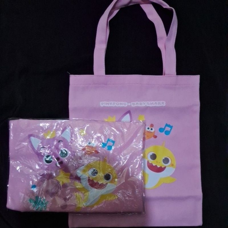 Tas, totebag pinkfong x babyshark
