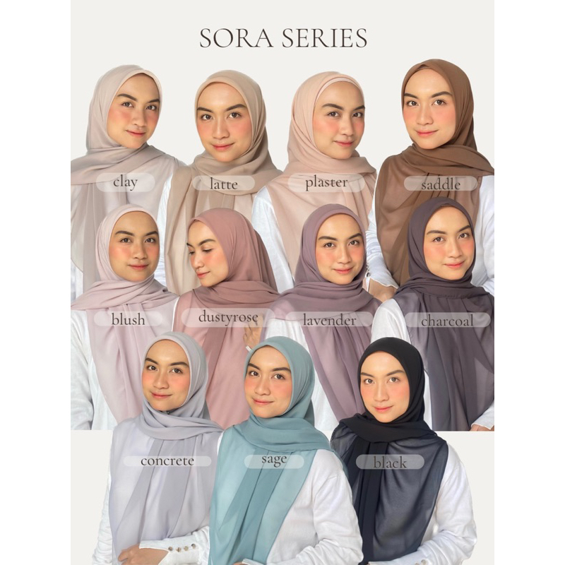 Hijab Segi Empat Chiffon Voile