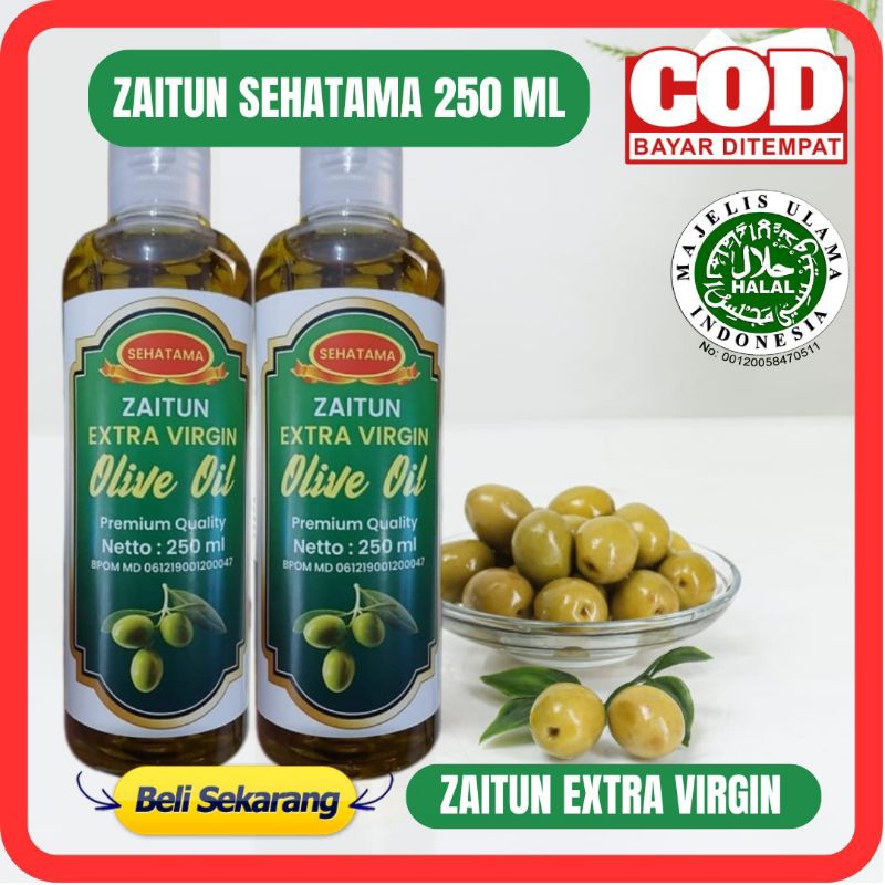 

- ZAITUN SEHATAMA 250 ML - MINYAK ZAITUN SEHATAMA 250ML Minyak Zaitun Sehatama Minyak Zaitun Murni EVOO MPASI Extra Virgin Olive Oil