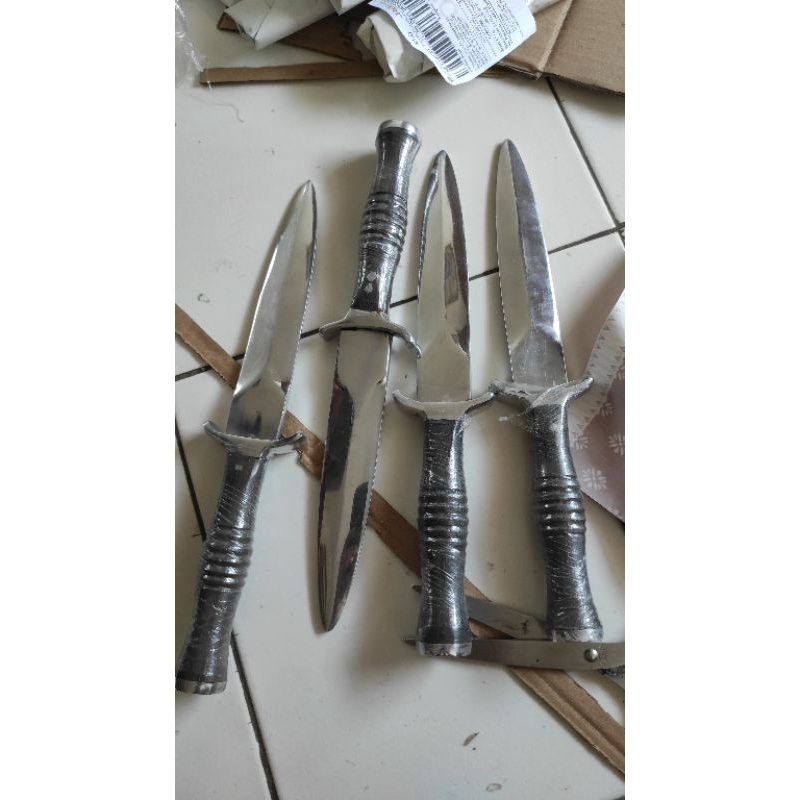 PISAU SILAT ALUMUNIUM TUMPUL - PISAU DUMMY (COD)