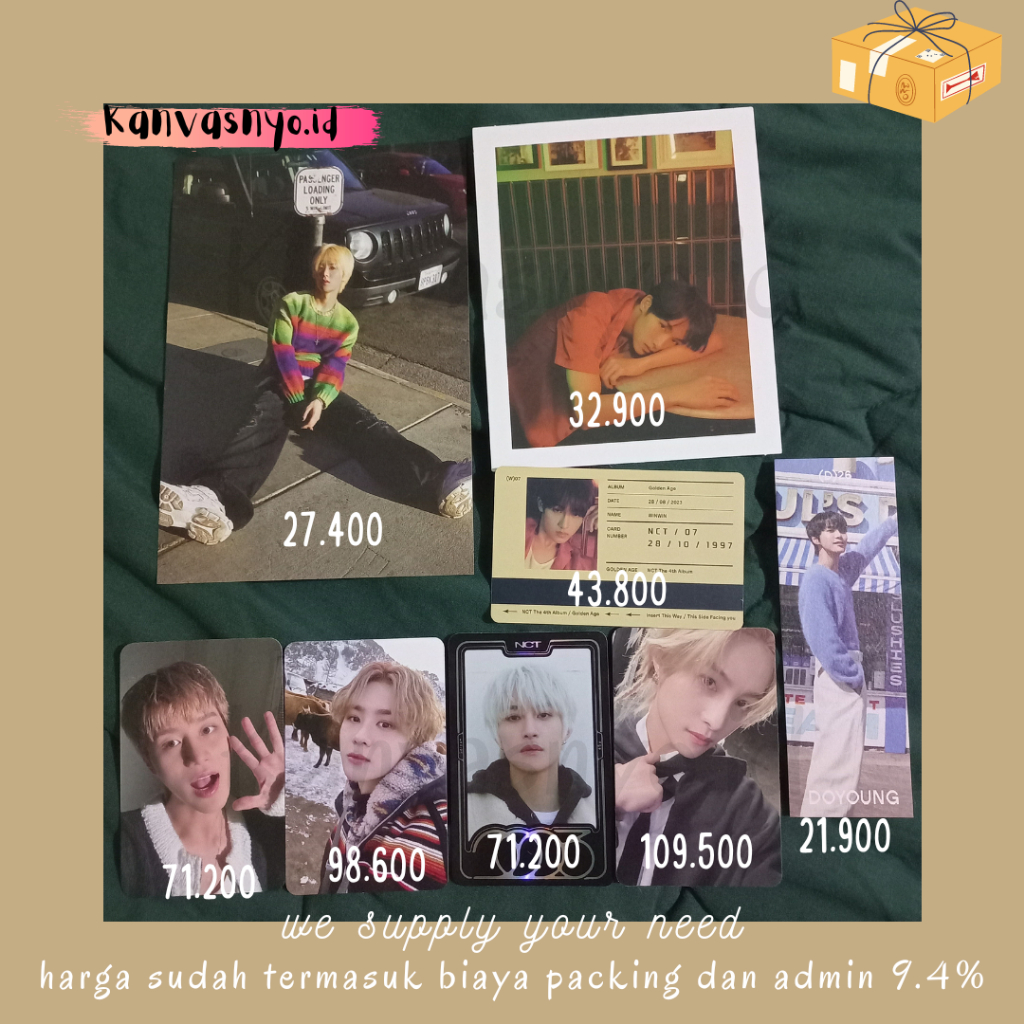 Photocard NCT 2023 Golden Age Album, Archiving, Collecting, Yangyang, Winwin PC
