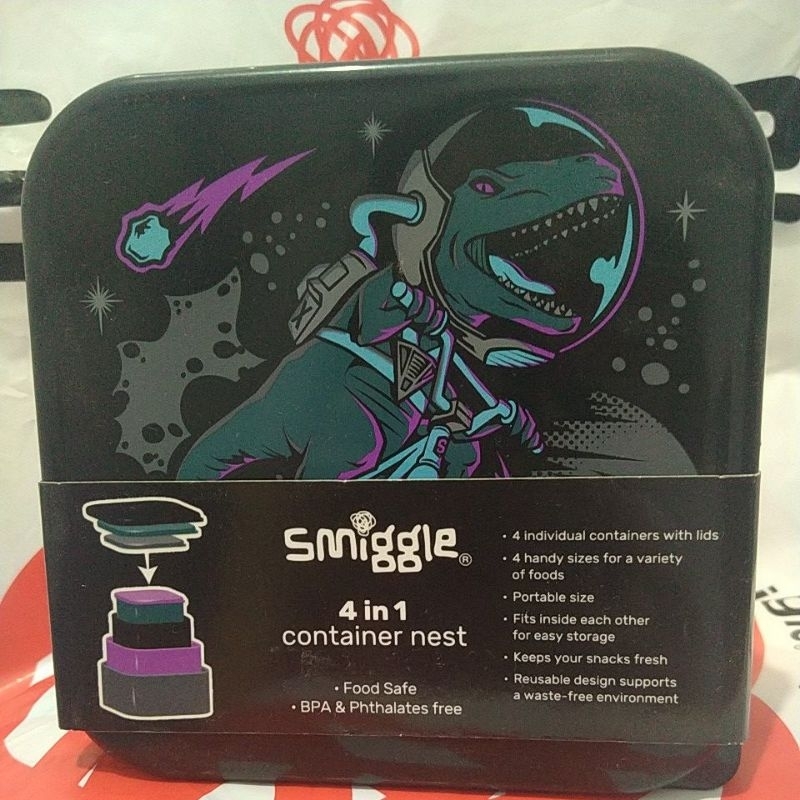 Smiggle Lunch Box 4 in 1