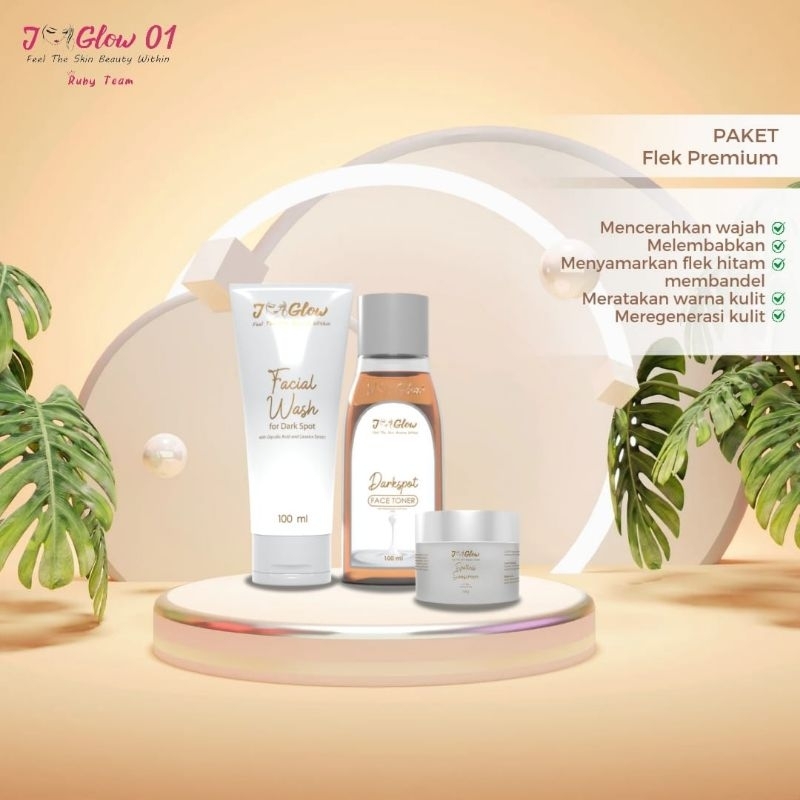 Jglow Skincare Paket Flek Premium