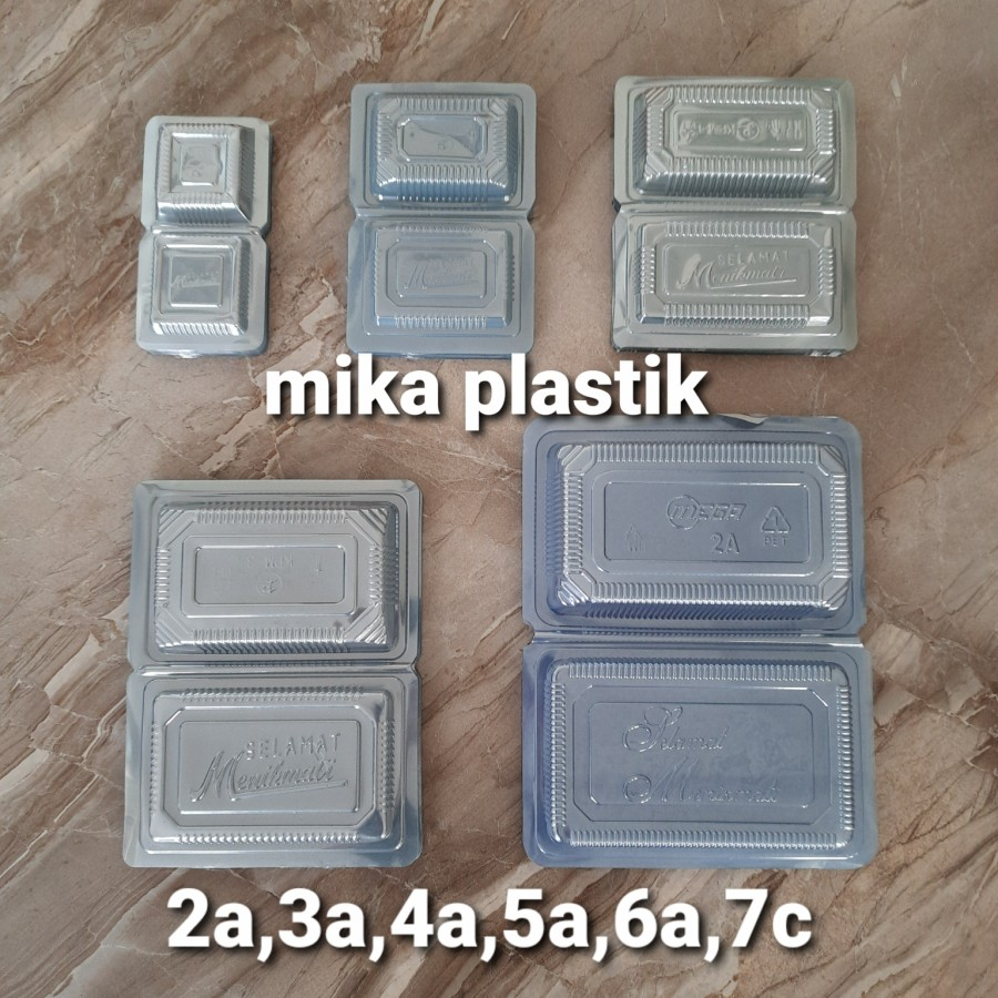 mika plastik kue/makanan uk.2a(50pcs), 3a(100pcs