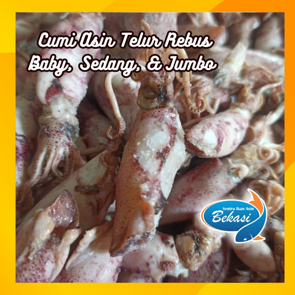 

Cumi Asin Telur Rebus Baby dan Jumbo 100 gram