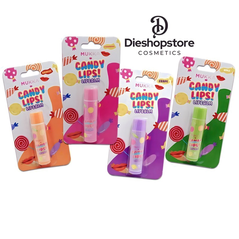 Mukka candy lip balm (3pc)