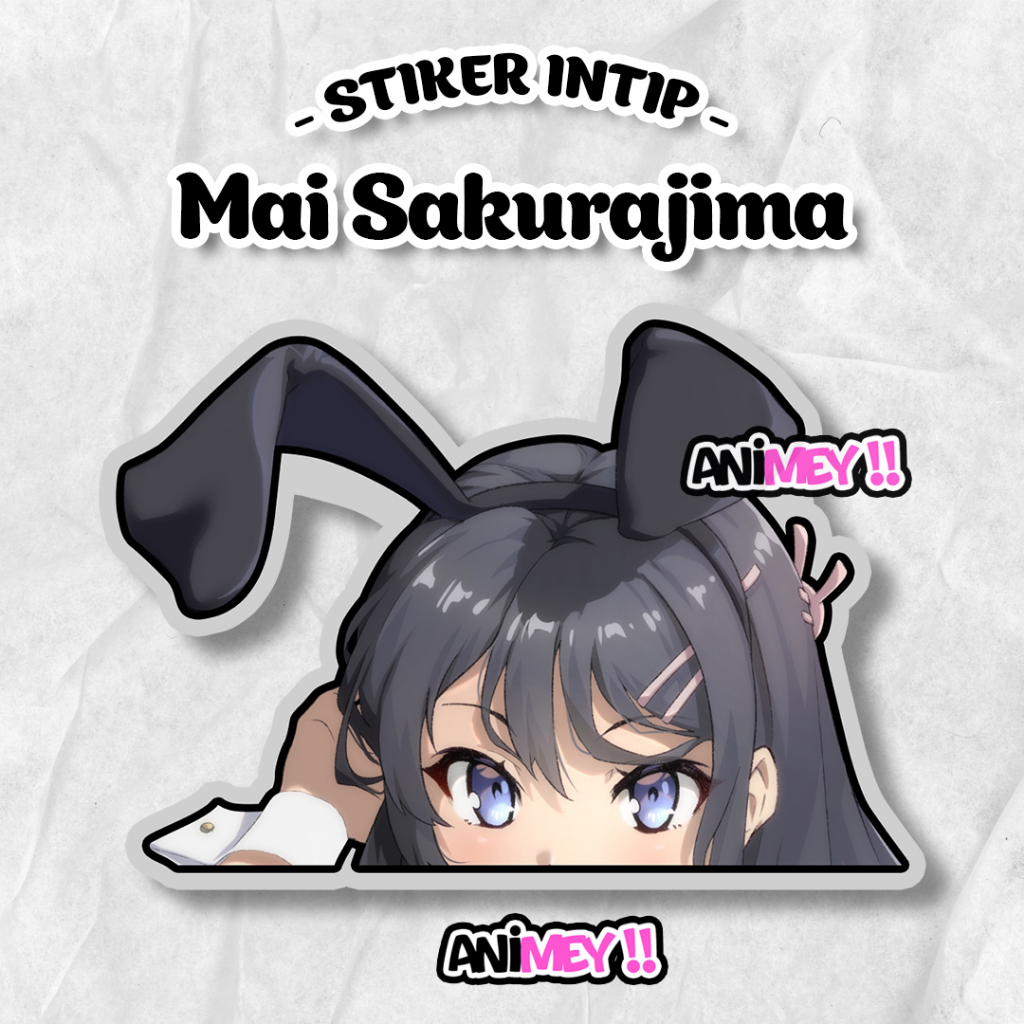 

Stiker Intip Mai Sakurajima / Sticker Anime Waterproof