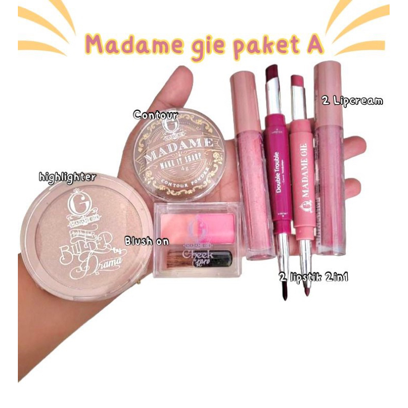 Paket Kosmetik madam gie isi 7