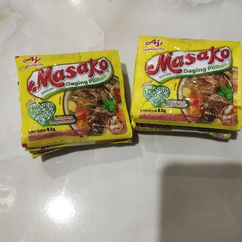 

masako renceng rasa sapi isi 2x12 sachet @8.5gr