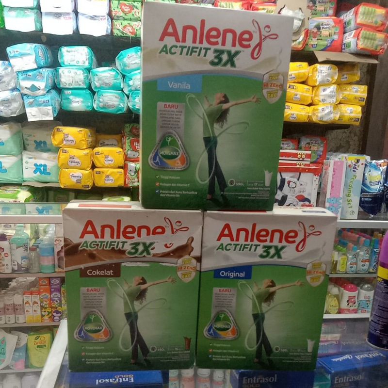 

ANLENE ACTIFIT 3X SUSU BUBUK TINGGI KALSIUM 590GR VANILA ORIGIN COKLAT