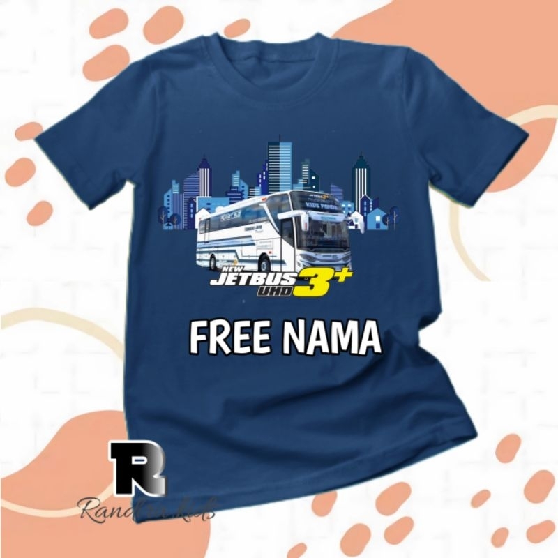KAOS ANAK BUS KIDS PANDA JET BUS3 BUS PARIWISATA UNISEX BAHAN PREMIUM