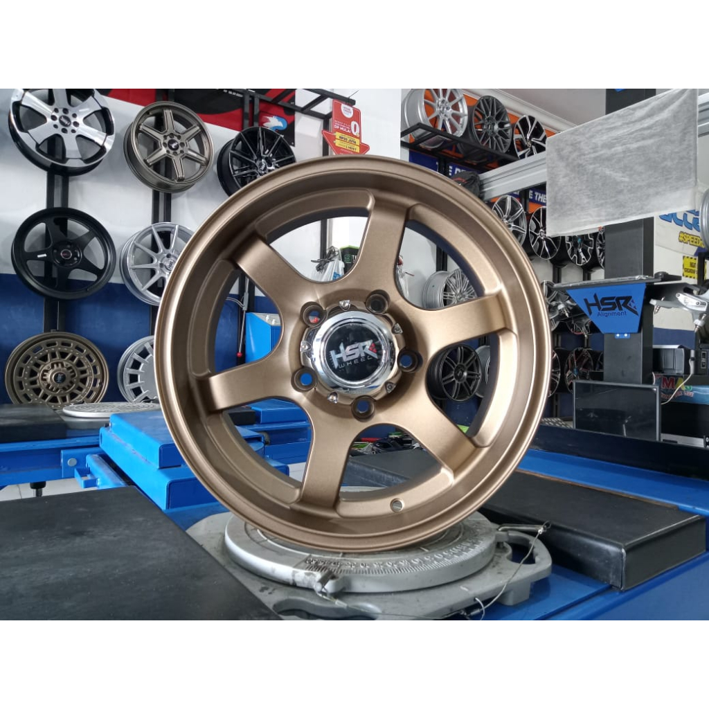 Velg Racing TE37 Lubang 5x139,7 Ring 16 HSR TOKYO 8641 R16 Jimy,Katana,Escudo,Vitara dll