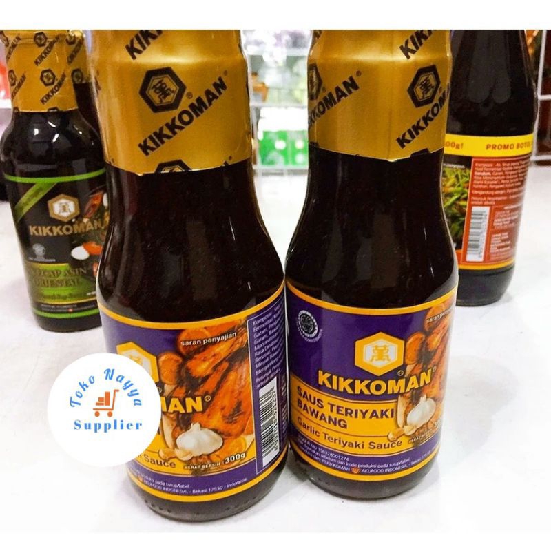 

KIKKOMAN Saus Teriyaki Bawang Garlic Sauce Khas Jepang Halal - 300 gr