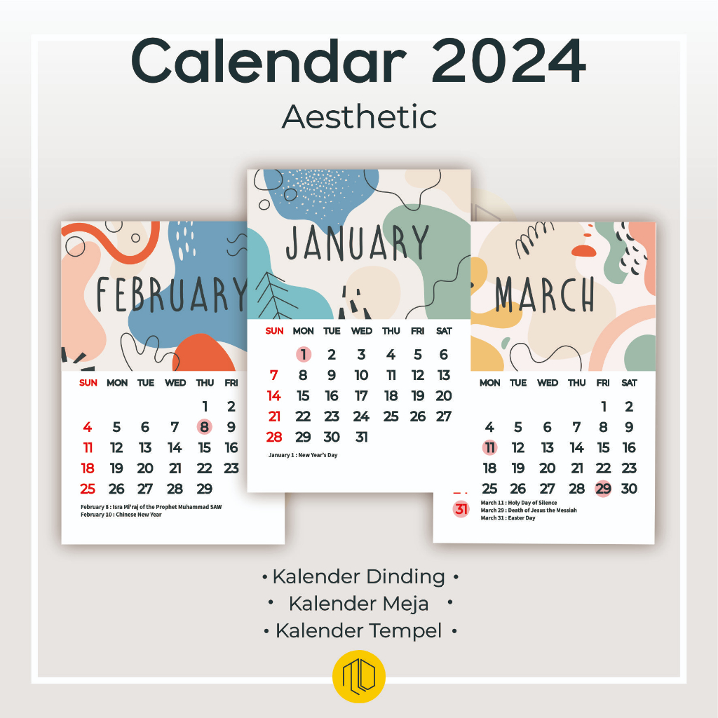 

Kalender 2024 Aesthetic / Kalender 2024 Lengkap / Kalender Dinding Meja Duduk Kalender Kantor / Kalender Duduk Aesthetic Tahun 2023 / 2024 / Kalender Meja Estetik Mini Aesthetic Calendar / Calendar Ukuran A5 - Kalender Tema Abstrak Terbaru