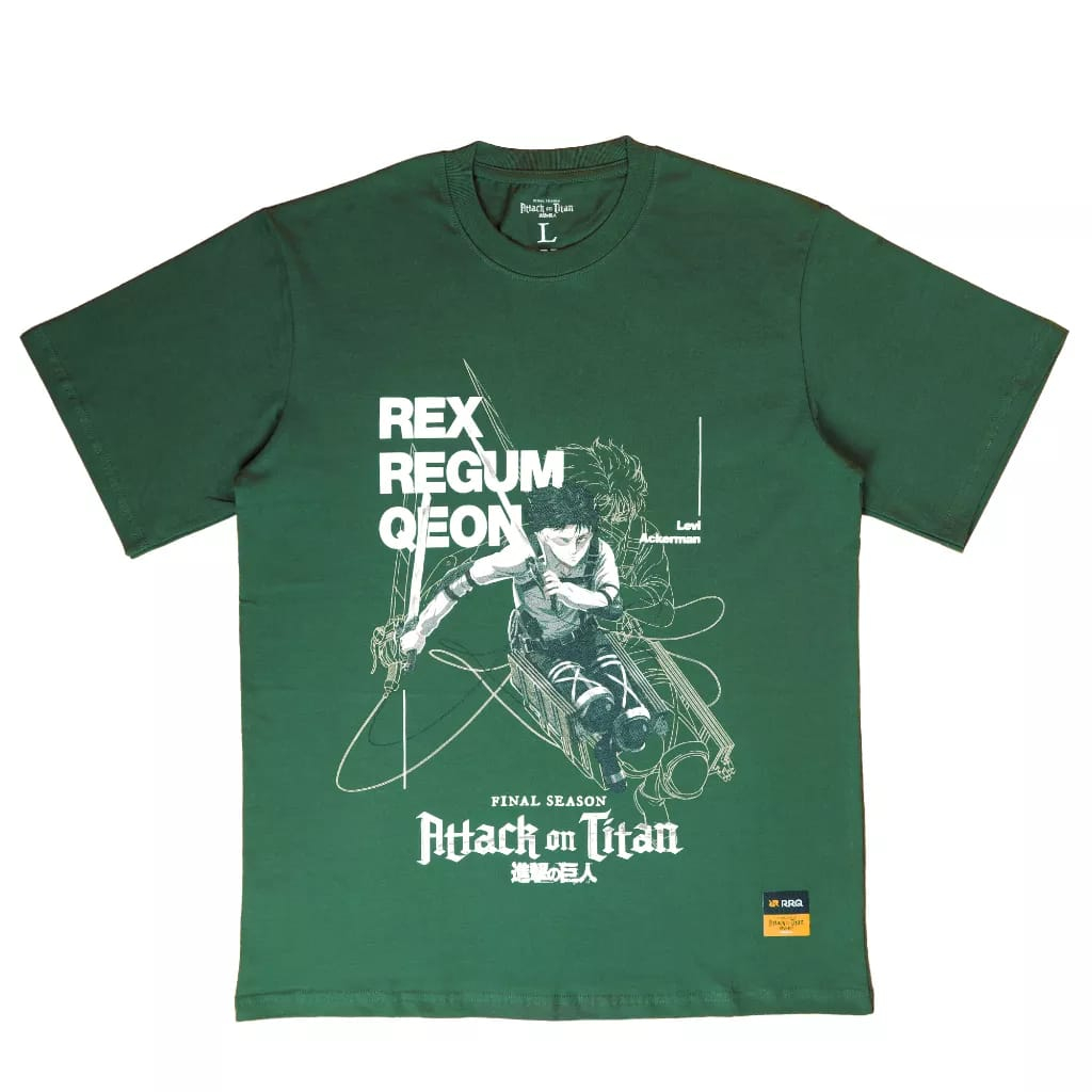 RRQ Levi l t shirt attack on titan unisex