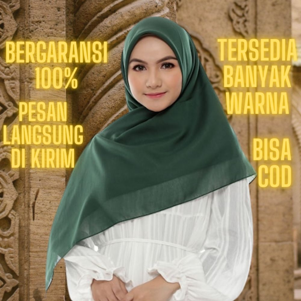 Jilbab hijab kerudung krudung segi empat pasmina phasmina crinkle syar’i kaos rayon instan segitiga ciput bandana motif terbaru paris premium umama bergo jersey bella square voal premium segi empat jumbo sport hamidah olahraga polos voal basic jahit tepi