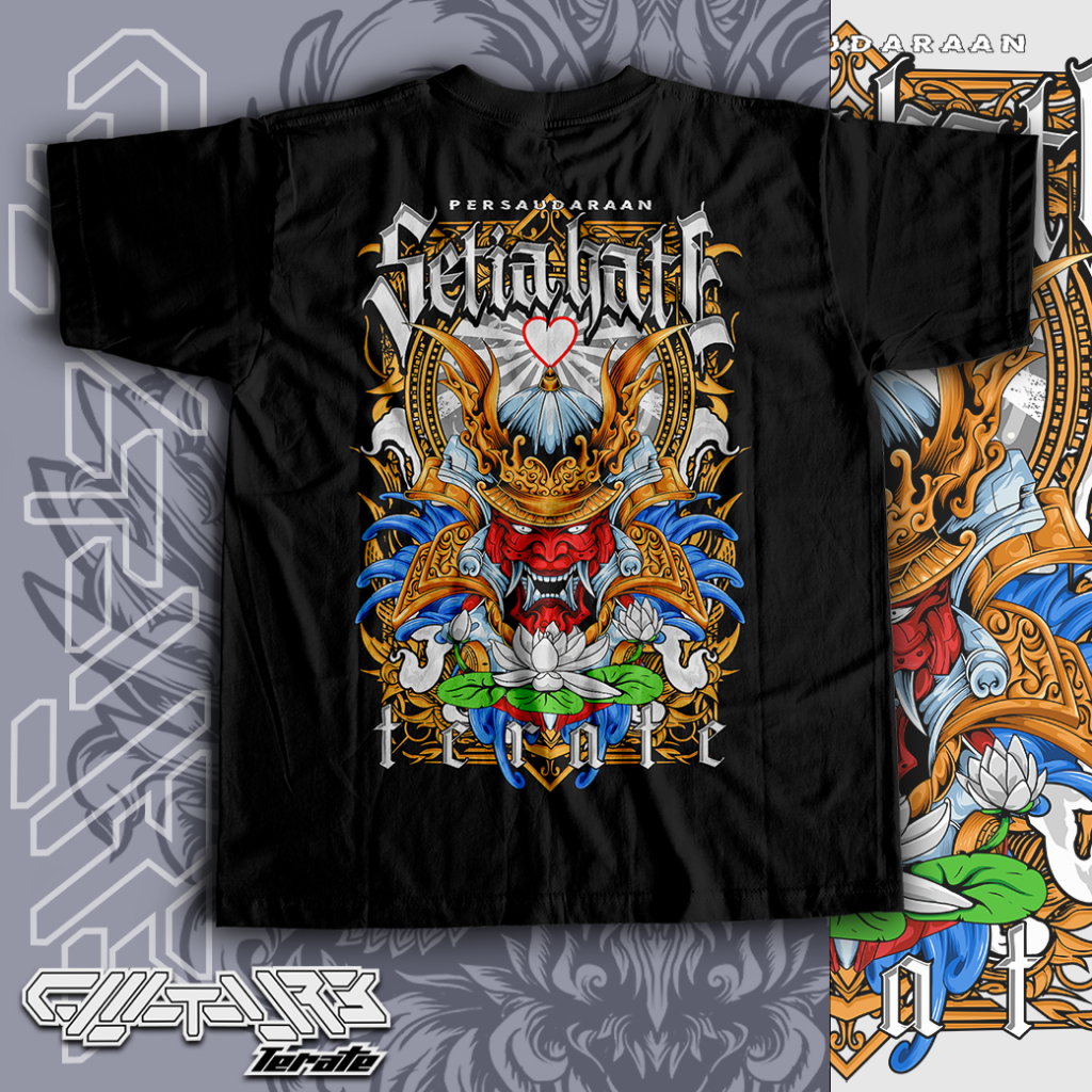 KAOS SETIA HATI TERATE DISTRO PASHTER PUNKSHTER KAOS PSHT RAJA TEGA TERATE PSHT