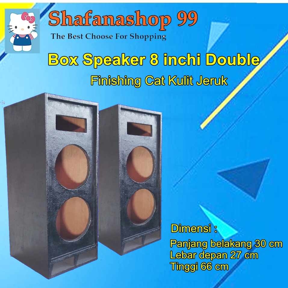 Box Speaker 8 inchi double+Finishing cat, box speaker 8 inchi dobel, box speaker 8 inchi Audio rumah