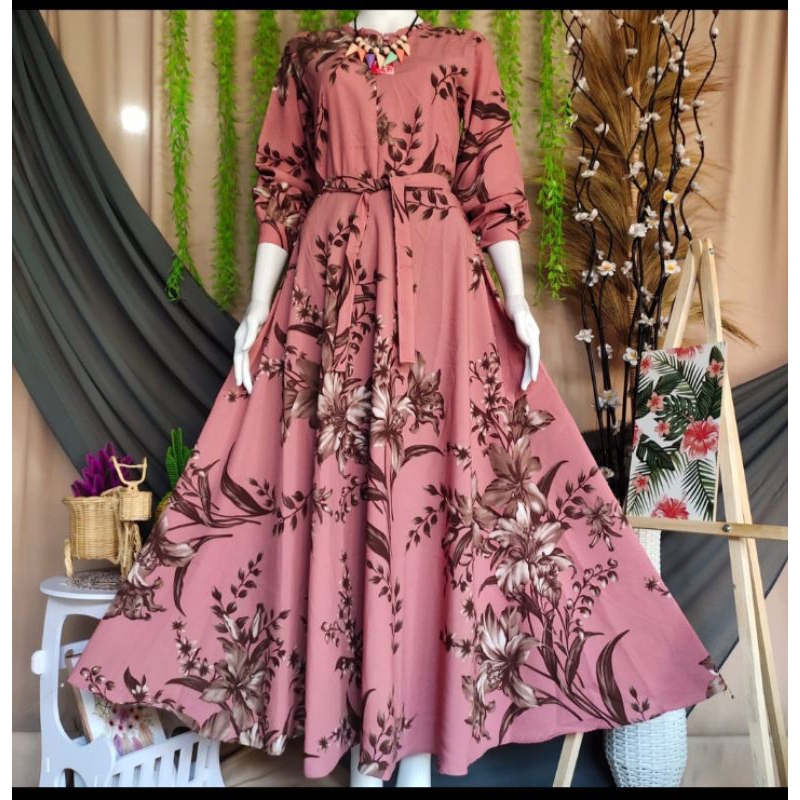 GAMIS BUNGA ll GAMIS BUNGA SEPATU ll GAMIS MONALISA
