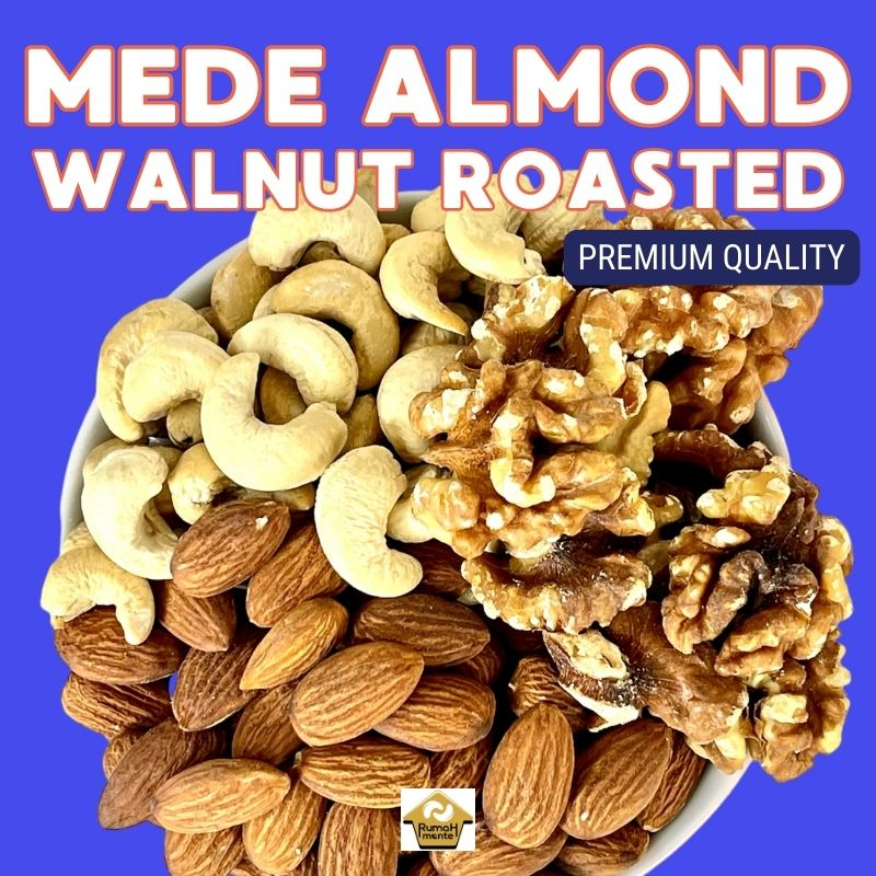 

TRAIL MIX 3 KACANG 1KG KACANG MEDE ALMOND WALNUT PANGGANG (PREMIUM QUALITY CEMILAN DIET)