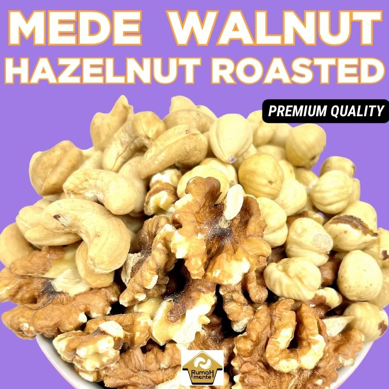 

TRAIL MIX 3 KACANG 200GR KACANG MEDE HAZELNUT WALNUT PANGGANG (PREMIUM QUALITY CEMILAN DIET)