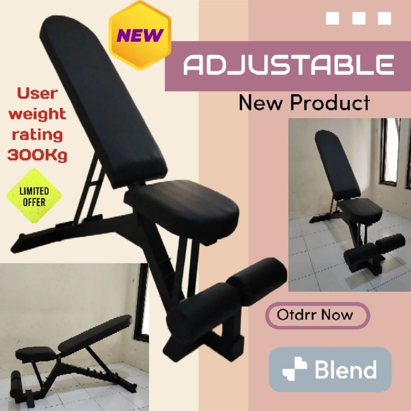 Sit Up Bench Adjustable bangku Bench Press Kursi Fitnes Kursi Sit Up