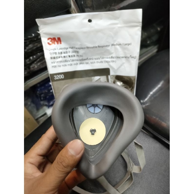 Masker Respirator 3M 6200 Single Filter Berikut Cantrid