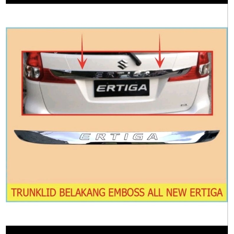 List trunklid chrome Ertiga new 2016 -2017.