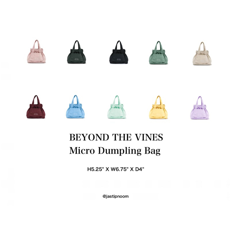 BEYOND THE VINES BTV Micro Dumpling Bag