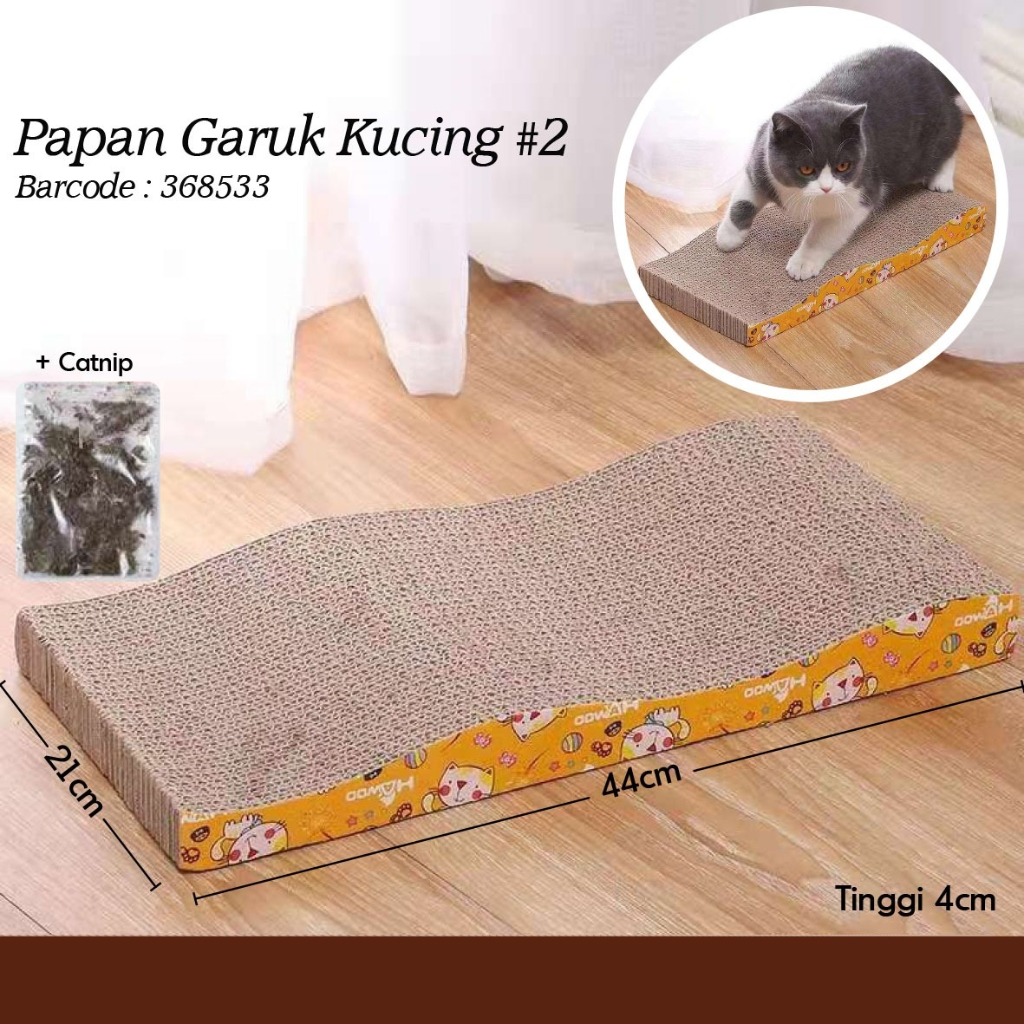 Papan Garuk Kucing #2 / Papan Garuk Kucing #3 - Mainan Papan Garukan Kucing Dengan Katnip / Cats Scr