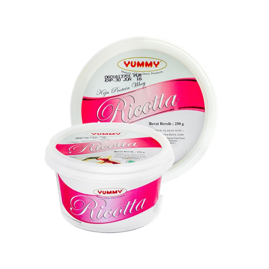 

Ricotta Cheese Yummy / Keju Ricotta Yummy - 250 Gram