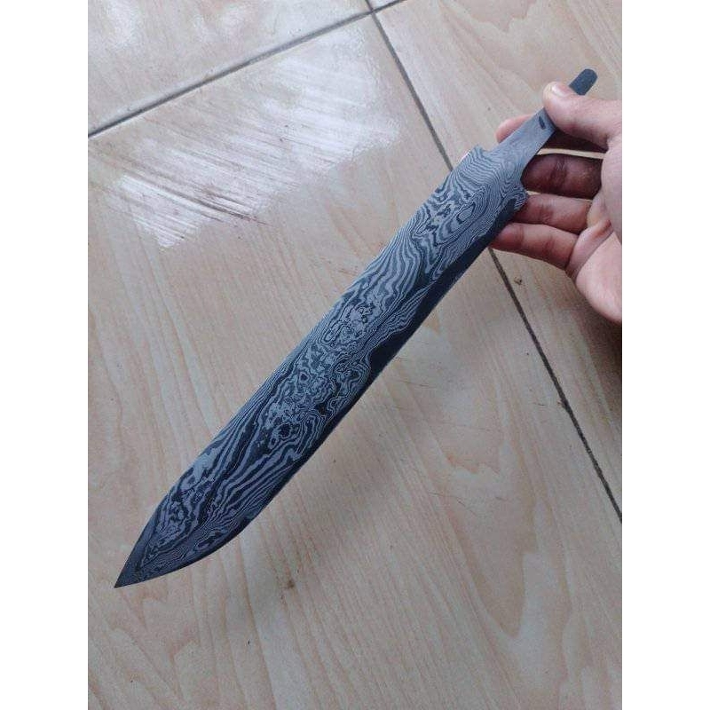 satu pcs pisau dapur damaskus tempa original