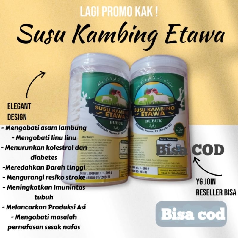 

Susu kambing Etawa 500 Grm