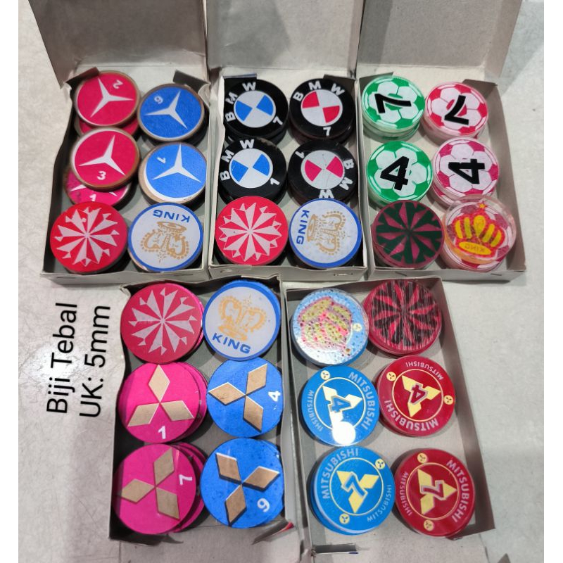 Biji Karambol Tebal / Biji Karambol Tipis / Pelicin Bubuk Kristal Karambol Sakura