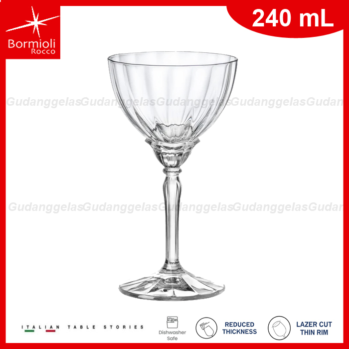 Bormioli Rocco Martini Glass/Bormioli Rocco Gelas Martini/Gelas Bar/Gelas Cocktail/Bormioli Rocco Pe