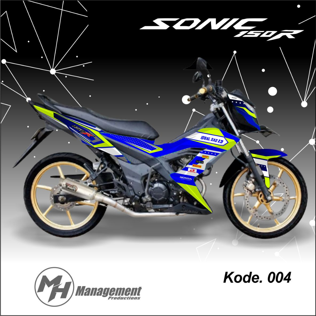 04SONIC DECAL SONIC 150R FULL BODY - VARIASI FULLBODY MOTOR HONDA SONIC 150R (CUSTOM DESAIN) - STRIP
