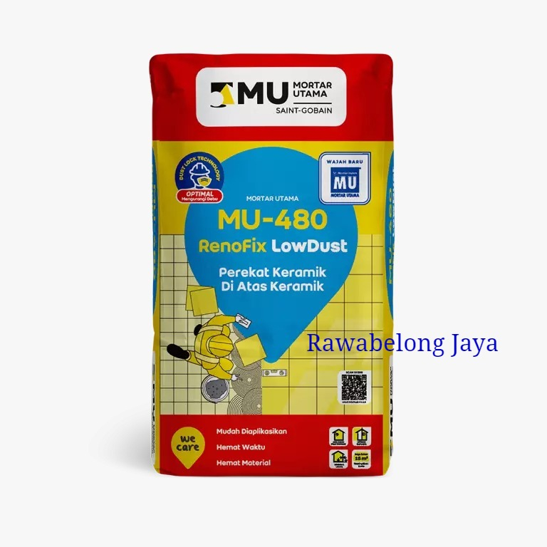 MU 480 MORTAR UTAMA RENOFIX SEMEN PASANG KERAMIK DIATAS KERAMIK - 25KG