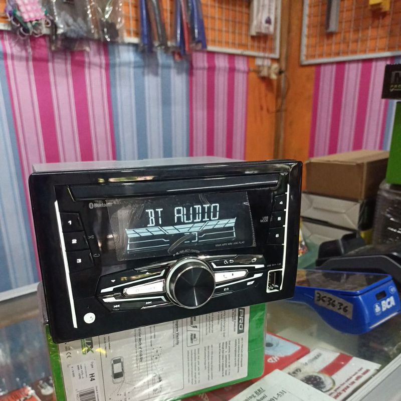 head unit JVC Kenwood Bluetooth USB Aux radio FM universal dll