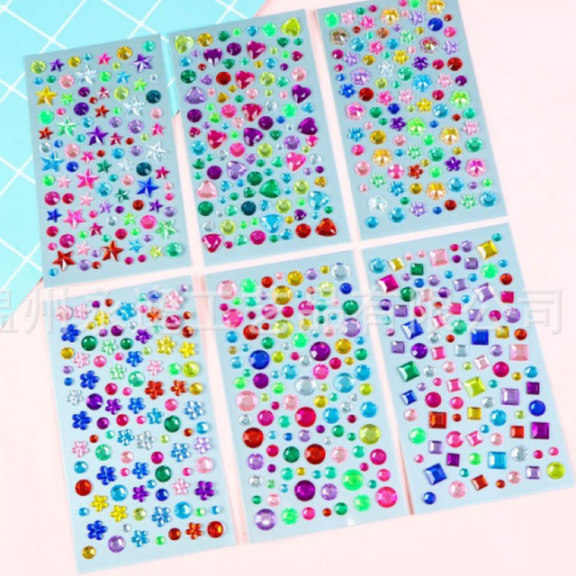 

Stiker Rhinestoned multicolour lucu for makeup (160)