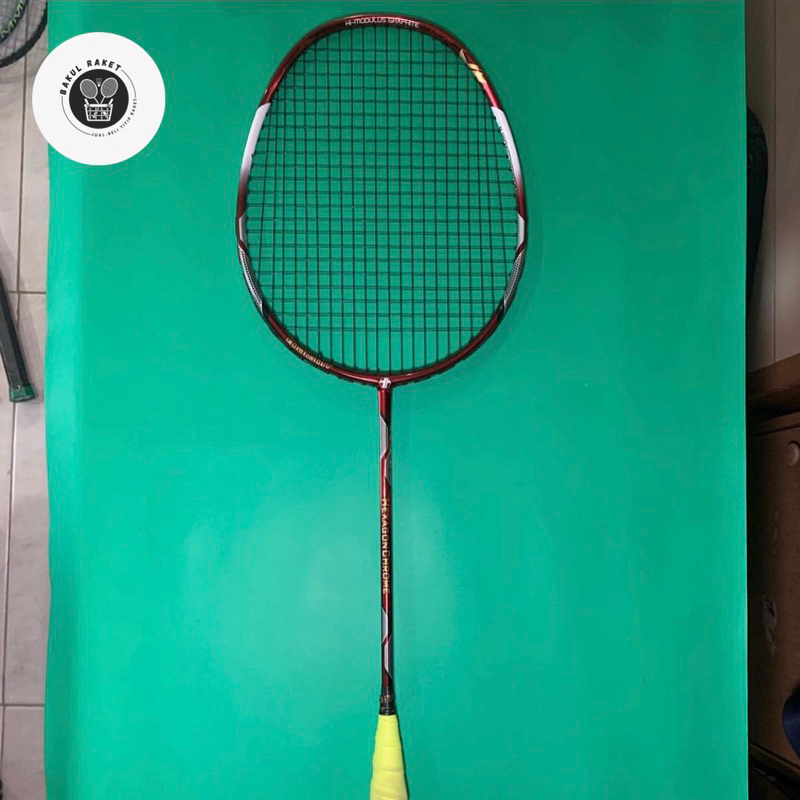 Raket Badminton TOALSON Hexagon Chrome Red Bekas Original Senar Bulutangkis