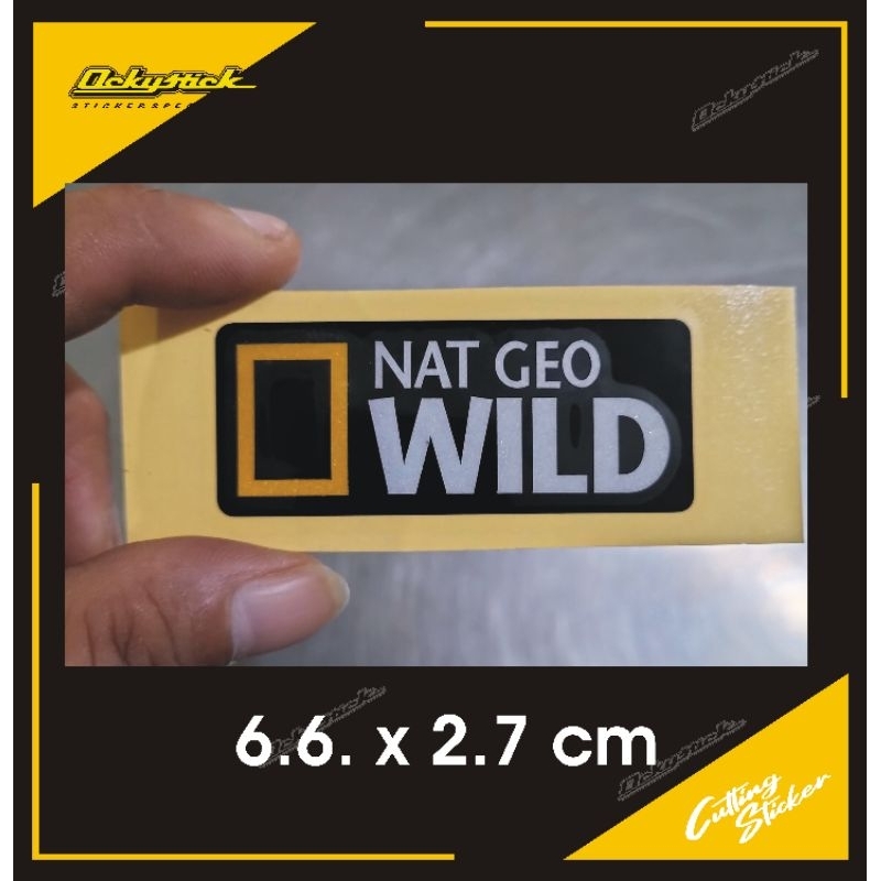 cutting sticker NAT GEO WILD mini stiker mobil