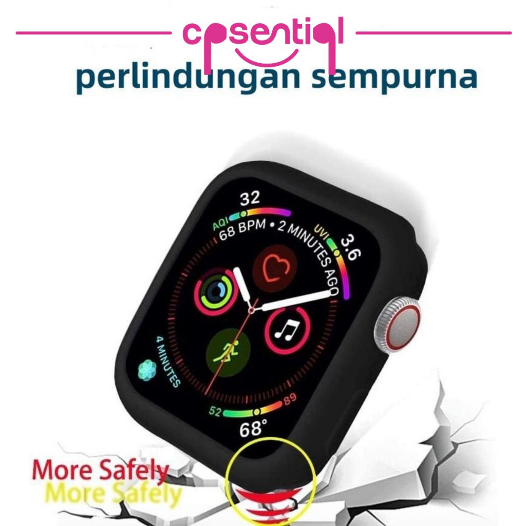 [PROMO[ Soft Case Silicone IWatch Full Frame Bumper | Case TPU Colorful Candy  | Casing Soft Case Jam Tangan Pintar Silicone 38mm, 40mm, 41mm, 42mm, 44mm, 45mm