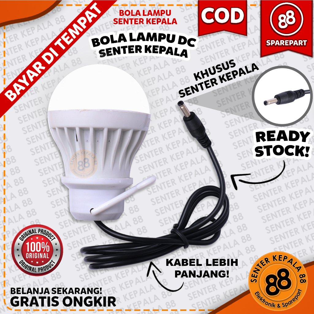 Bola Lampu Led tambahan untuk Semua Jenis Merk Senter Kepala Dony Luby