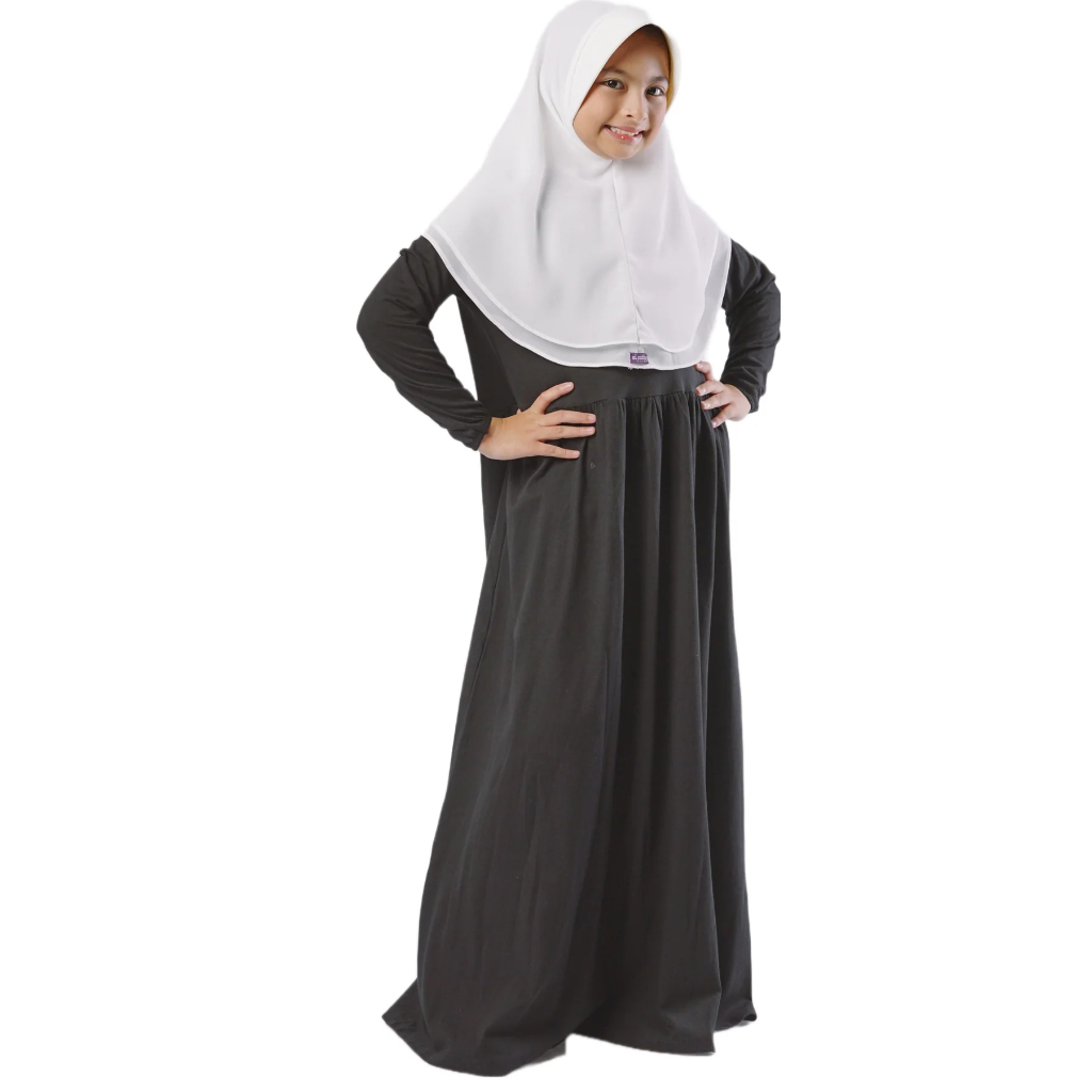 Gamis Anak Elzatta Combed Gamis Knit Anak Dress anak Perempuan