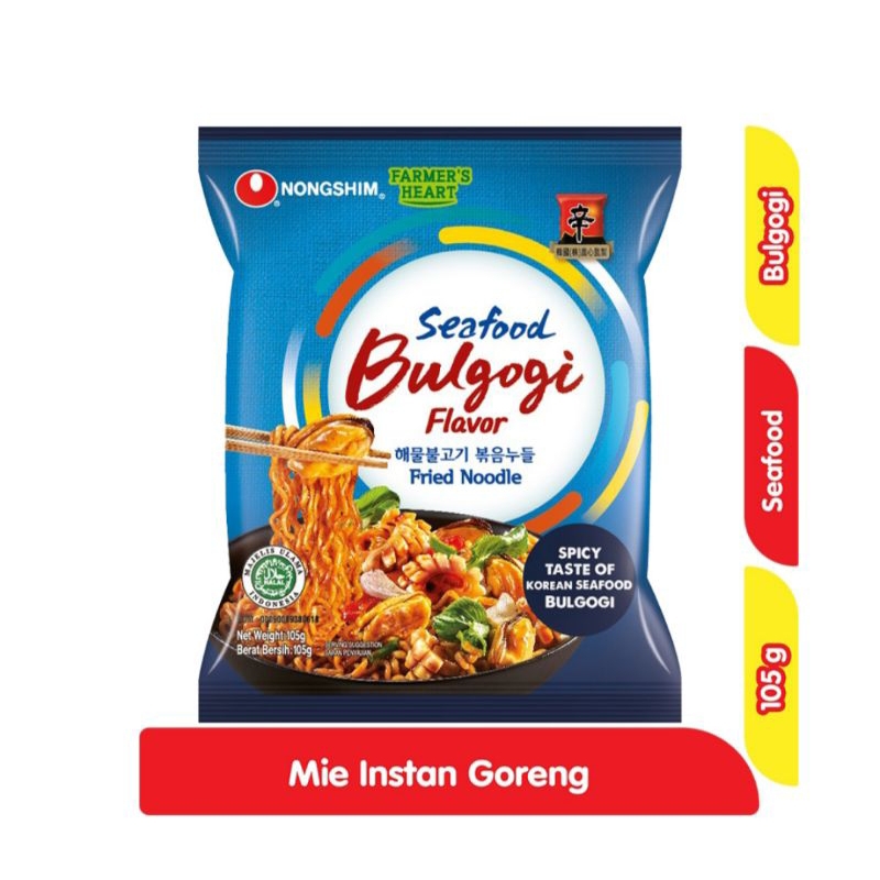 

NONGSHIM Mie Goreng Instan Seafood Bulgogi 105 g