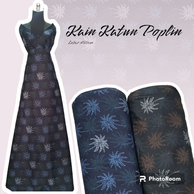 Bahan Kain Katun Poplin / kain cotton poplin halus lembut murah