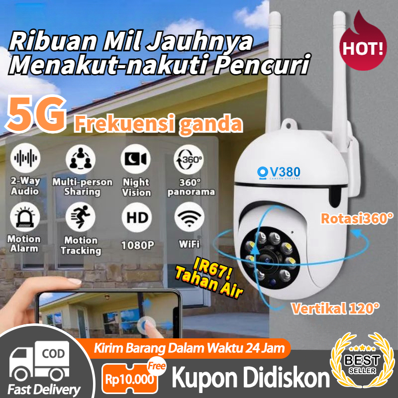 CCTV wifi outdoor v380 pro Waterproof IP67 Full HD 1080P CCTV lampu bohlam indoor murah IP Cameracct