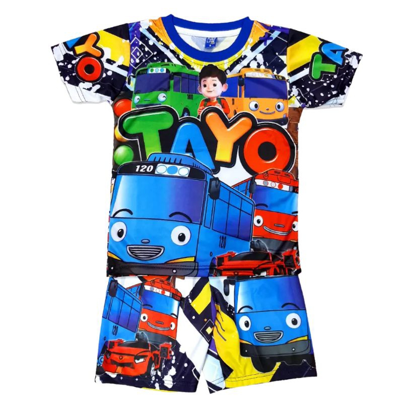 BAJU SETELAN PRINTING TAYO