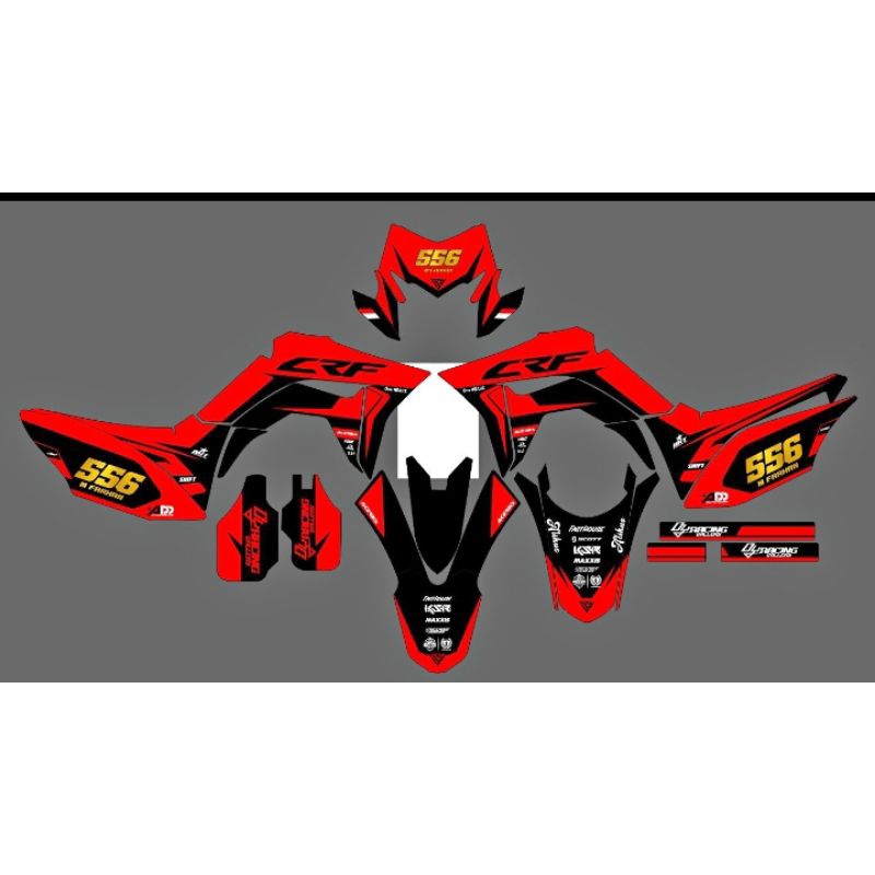DecalCRF150/KLXBF/D-TRACKERBISACUSTOMGAMBAR