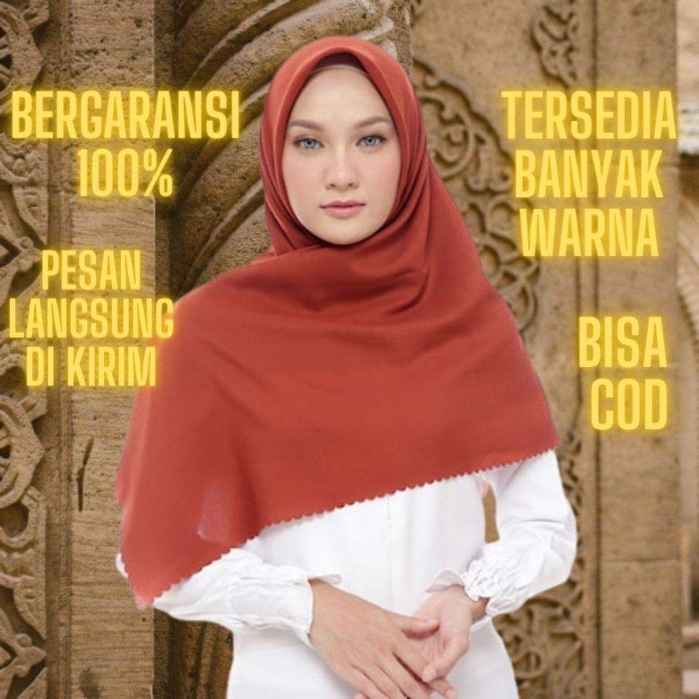 Jilbab hijab kerudung krudung segi empat pasmina phasmina crinkle syar’i kaos rayon instan segitiga 